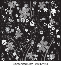 Designed with the floral vector pattern background