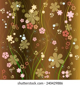 Designed with the floral vector pattern background