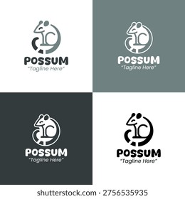 Designed as a fullbody Possum logo for conservation groups, community brands, and corporate identity projects.