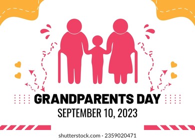 I designed Grandparents Day with an interesting color combination and several objects of parents and siblings. Can be used in other social media news, can be changed color too. Buy now !!