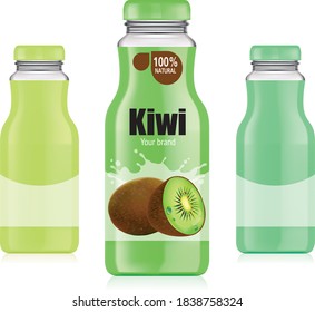 Diseñado para botellas de zumo de frutas kiwi