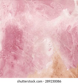 Designed  paper texture, watercolor background. Vector eps10