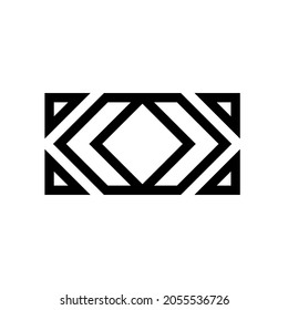 designed rectangular icon that can be used as a logo