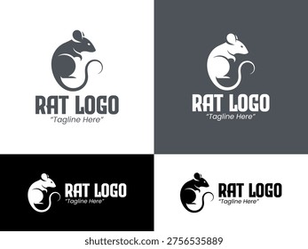 Designed as a strong Rat logo in fullbody form for community organizations, startups, and corporate identity systems.