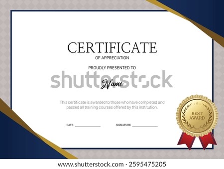 I designed a template to be used for certificates, awards, and diplomas.