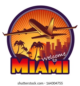 Designed Travel Label, Miami