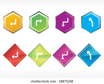 designer arrow sticker for direction