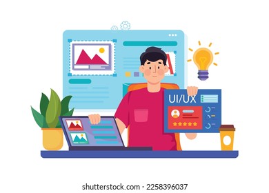 Designer build user experience roadmap with the interface.