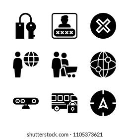 designer, close, usability and member icons in Web vector set. Graphics for web and design