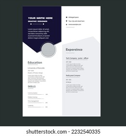 Designer creative resume design template