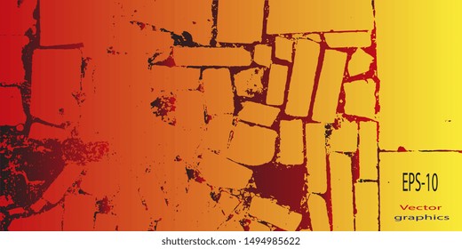 Designer decorative cover. Business card. Vector graphics. Creative vector background for banner and flyer. Design background. Spotted textured background. Spots and blots. EPS-10