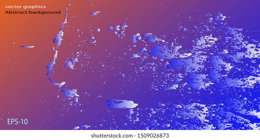 Designer decorative cover. Business card. Vector graphics. Creative vector background for banner and flyer. Design background. Spotted textured background. Spots and blots. EPS-10
