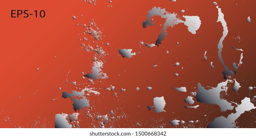Designer decorative cover. Vector graphics. Creative vector background for banner and flyer. Abstract vintage background. Spotted textured background. Spots and blots. Obsolete surface