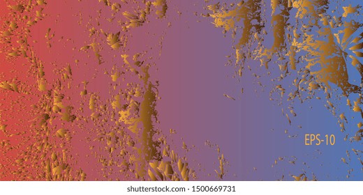 Designer decorative cover. Vector graphics. Creative vector background for banner and flyer. Abstract vintage background. Spotted textured background. Spots and blots. Obsolete surface