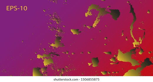 Designer decorative cover. Vector graphics. Creative vector background for banner and flyer. Abstract vintage background. Spotted textured background. Spots and blots. Obsolete surface