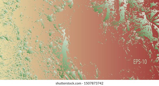 Designer decorative cover. Vector graphics. Creative vector background for banner and flyer. Abstract vintage background. Spotted textured background. Spots and blots. Obsolete surface