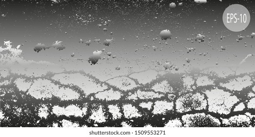 Designer decorative cover. Vector graphics. Creative vector background for banner and flyer. Abstract vintage background. Spotted textured background. Spots and blots. Obsolete surface