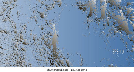 Designer decorative cover. Vector graphics. Creative vector background for banner and flyer. Abstract vintage background. Spotted textured background. Spots and blots. Obsolete surface