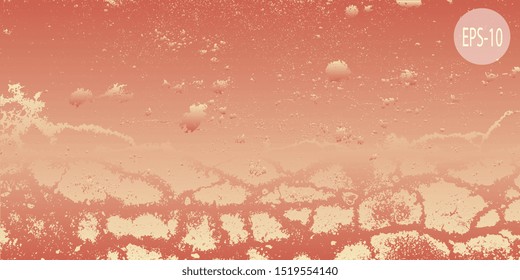 Designer decorative cover. Vector graphics. Creative vector background for banner and flyer. Abstract vintage background. Spotted textured background. Spots and blots. Obsolete surface