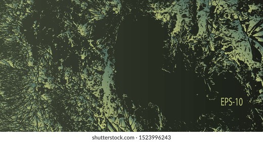 Designer decorative cover. Vector graphics. Creative vector background for banner and flyer. Abstract vintage background. Spotted textured background. Spots and blots. Obsolete surface
