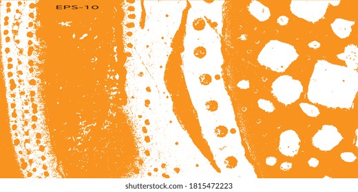 Cubierta decorativa de diseño. Gráficos vectoriales. Fondo vectorial creativo para banner y volante. Resumen de fondo vintage. Fondo texturado visto. Dedos y manchas. Superficie obsoleta