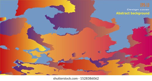 Designer decorative cover. Vector illustration. Abstract graphics. Retro background. Abstract background. Abstractionism. Background with grunge texture. Design background