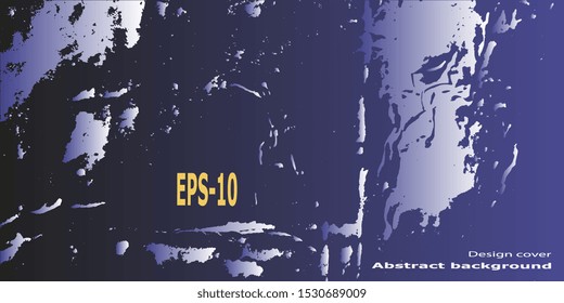 Designer decorative cover. Vector illustration. Abstract graphics. Retro background. Abstract background. Abstractionism. Background with grunge texture. Design background