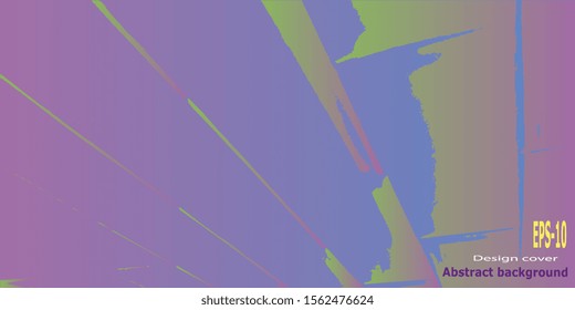 Designer decorative cover. Vector illustration. Abstract graphics. Retro background. Abstract background. Abstractionism. Background with grunge texture. Design background