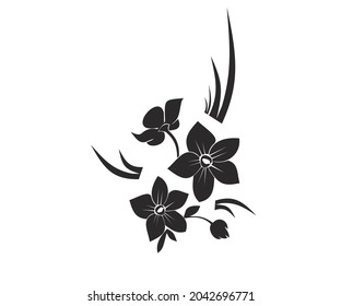 Designer für elegante Blumen. Ein isoliertes Element der Abbildung. Vektorgrafik für Hintergrund, Textur, Wrapper-Muster, Rahmen.