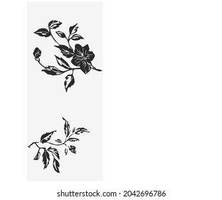 Designer elegant flowers. An isolated element of the illustration. Vector for background, texture, wrapper pattern, frame.