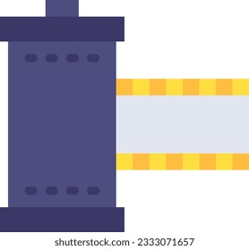 Designer Film Icon image. Suitable for mobile application.