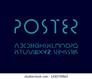 Designer Font Set in vector format.