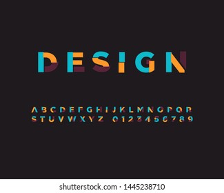 Designer Font Set in vector format