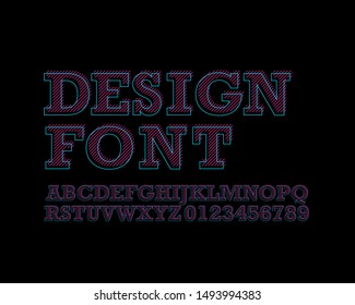 Designer Font Set in vector format