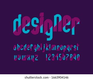 designer font set in vector format