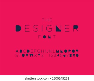 The designer font, shape version