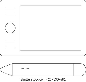 diseño de iconos de gadget y pad