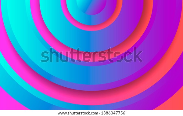 Designer Geometric Wallpaper Modern Combinations Gradient Stock Vector Royalty Free 1386047756