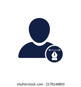 designer glyph icon design vector image