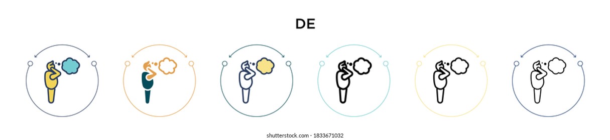 Designer icon in filled, thin line, outline and stroke style. Vector illustration of two colored and black designer vector icons designs can be used for mobile, ui, web