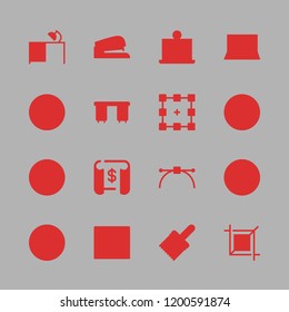 designer icon set. vector set about blueprint, text editor, office material and desk icons set.