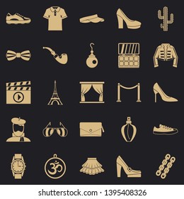 Designer icons set. Simple set of 25 designer vector icons for web for any design