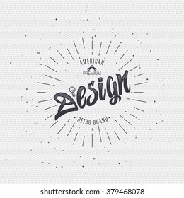 Designer - Insignia sticker can be used as a finished logo, or design, corporate identity presentation