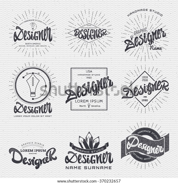Designer - Insignia\
sticker can be used as a finished logo, or design, corporate\
identity presentation