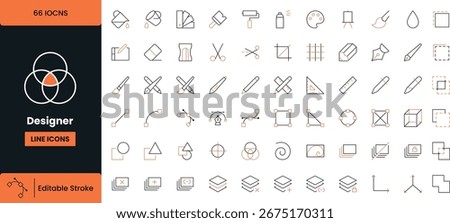 Designer Line Icons Pack with Editable Stroke