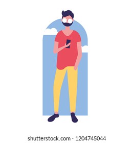 designer man character professional labor