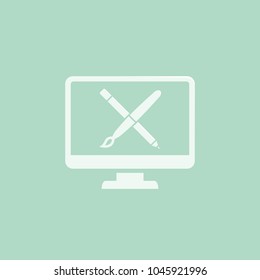 Designer simple icon. Vector illustration