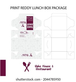 Designer sketching -  packaging Lunch box development template package branding Label 