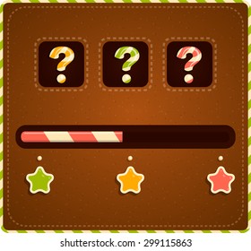 designer sweets gui game interface.  Vector design for app user interface. Complete set of graphical user interface (GUI) to build 2D video games