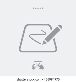 Designer tablet - Minimal vector icon
